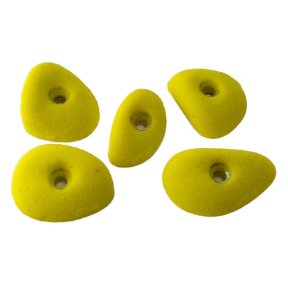 Micro Climbing Holds - Incut Edges 5 Pack - A, Yellow