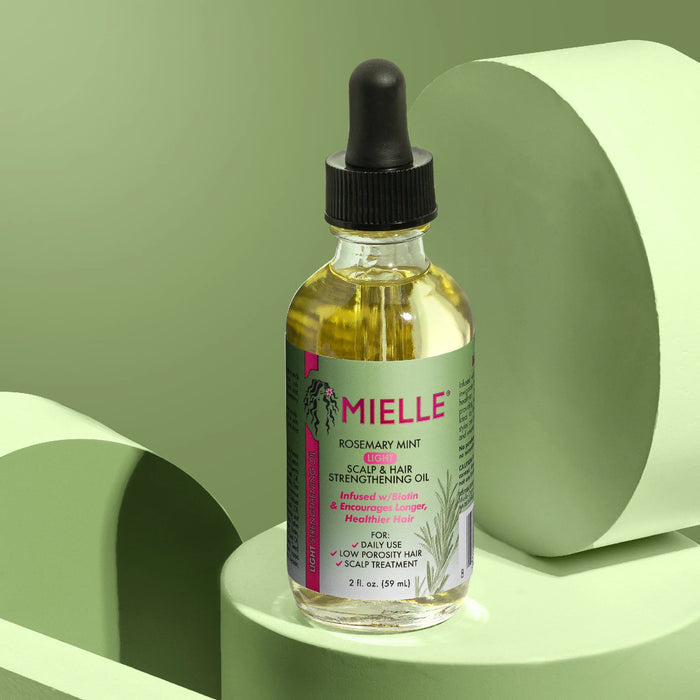Mielle Rosemary Mint Light Scalp & Hair Strengthening Oil 2oz/ 59ml - ikatehouse