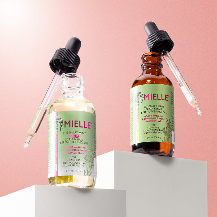 Mielle Rosemary Mint Light Scalp & Hair Strengthening Oil 2oz/ 59ml - ikatehouse