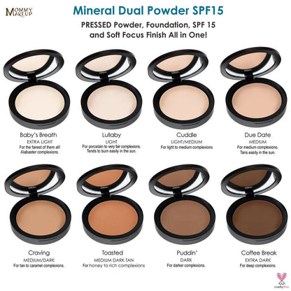 Mineral Dual Powder Foundation SPF15 (0.45 oz.) - DUE DATE (Medium)