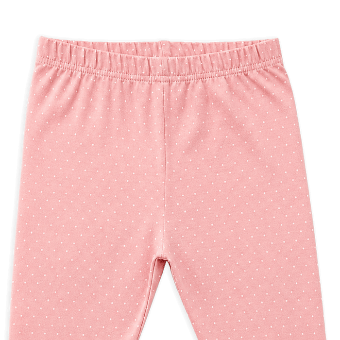 Organic Jersey Mini Polka Dot Baby Legging Pants