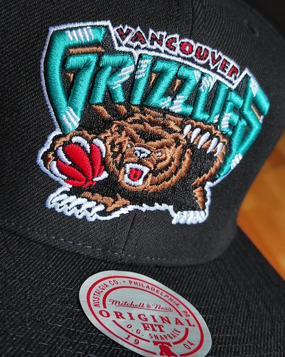 Mitchell and Ness Vancouver Grizzlies NBA wester BLACK snapback
