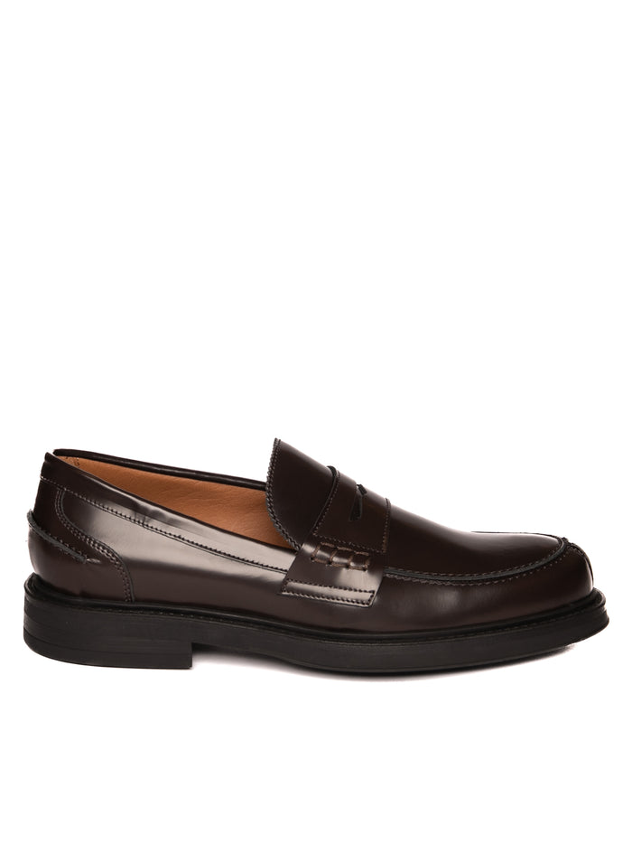FRAU mocassino in pelle semilucida mulberry<BR/> 73Q8 BRISTOL-MULBERRY