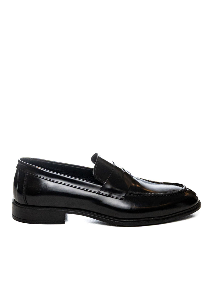 PICCADILLY Mocassino spazzolaot nero 40414 ABRAS-NERO