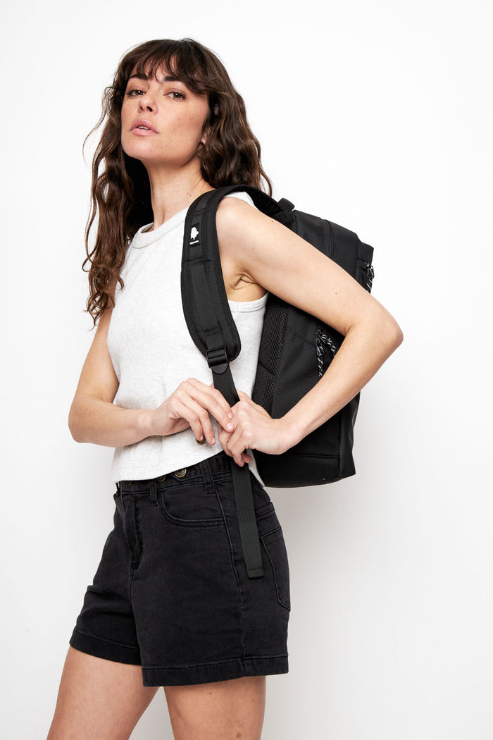 Mochila Nera Reciclada Negra