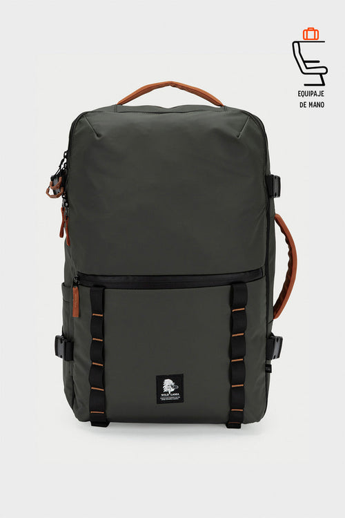 Mochila Travel Baku L Reciclada Verde 44L.