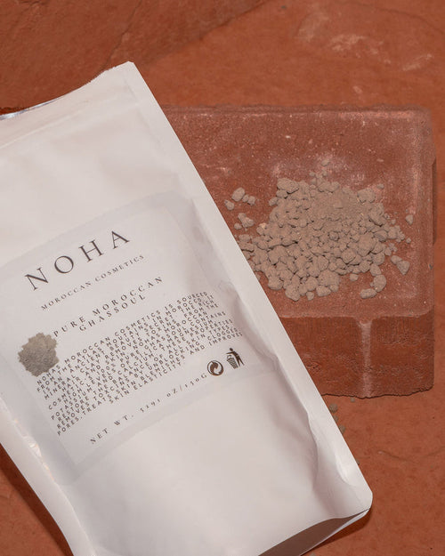Moroccan ghassoul | Green Clay Powder Mask for Oily & Acne-Prone Skin |skin&hair
