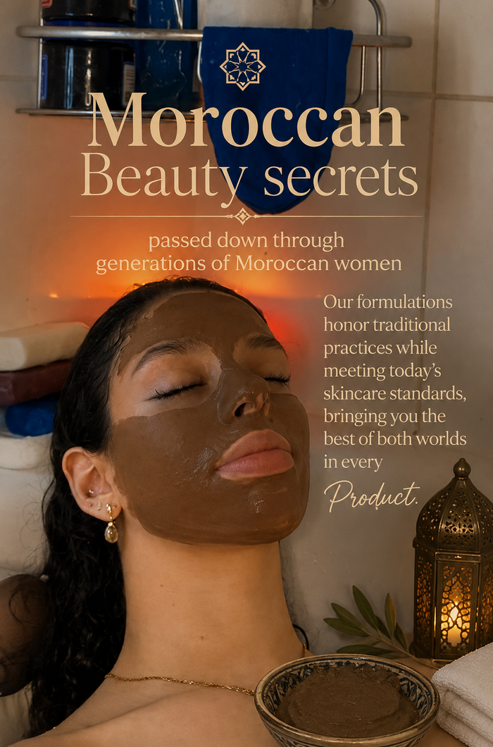 Moroccan ghassoul | Green Clay Powder Mask for Oily & Acne-Prone Skin |skin&hair