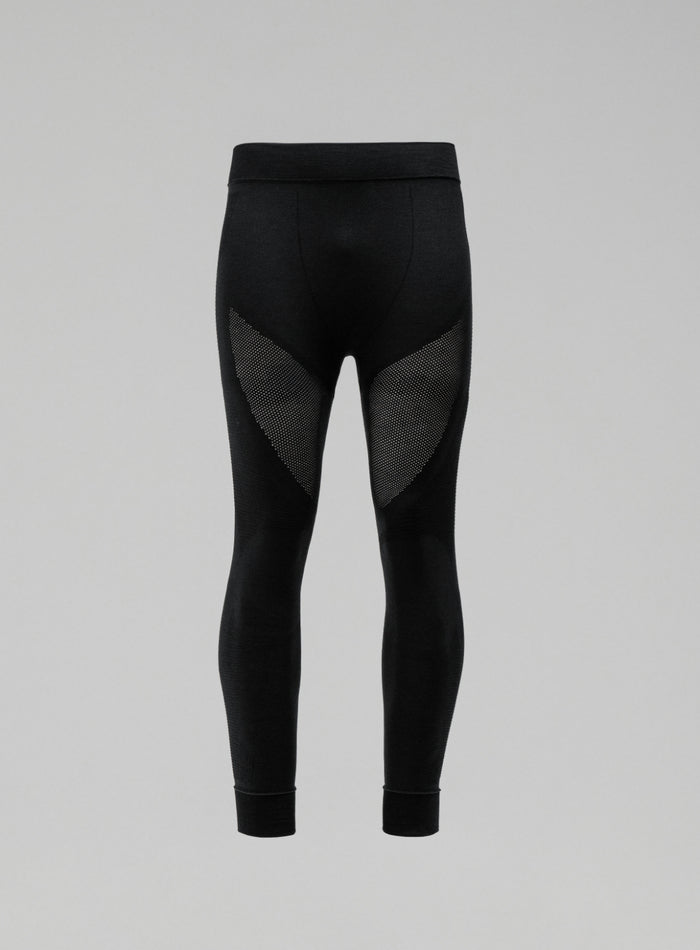 Cut Out Image of Mountain Pro Merino Cordura® Base Layer Bottoms In Obsidian Black (GM)