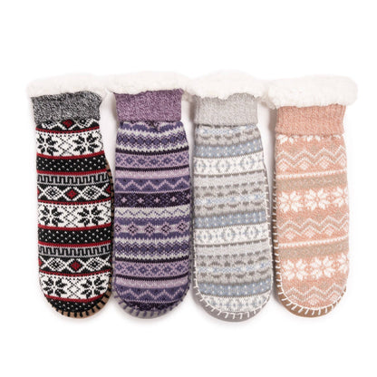MUK LUKS Women's Sherpa Lined Slipper Sock
