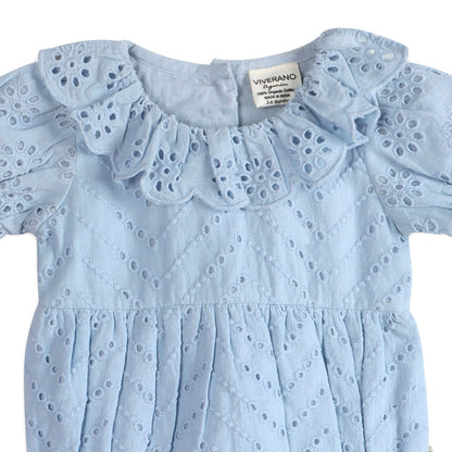 Naxos S Schiffli Baby Romper Detail (Organic)