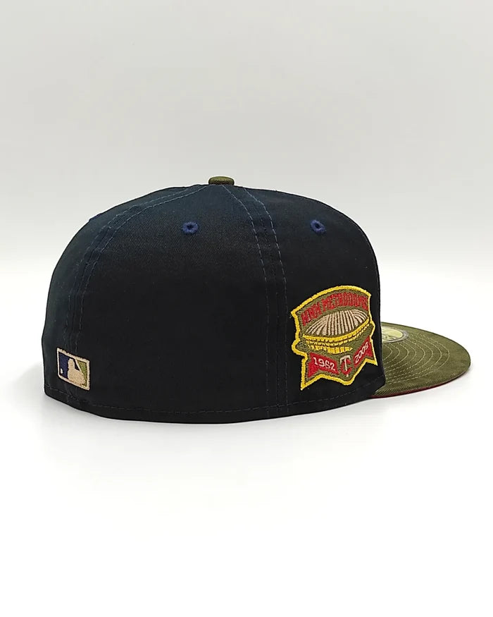 New Era 59fifty fall tones Minnesota Twins anniversary patch hat - navy, olive