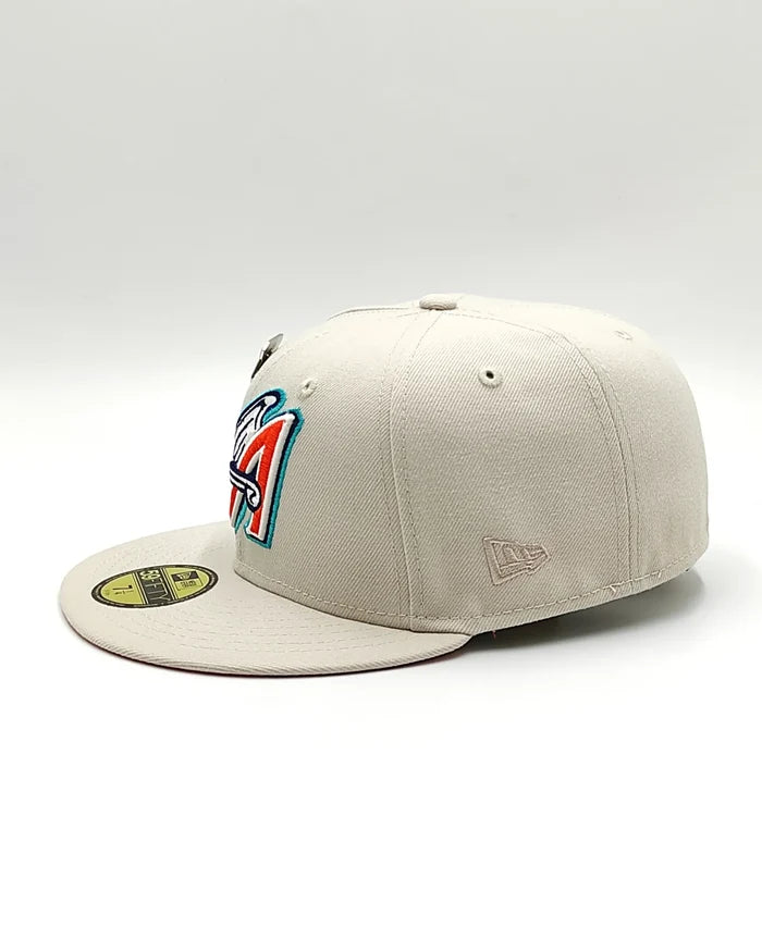 New Era California Angels Orange Fury Collection 50th Season Fitted Hat