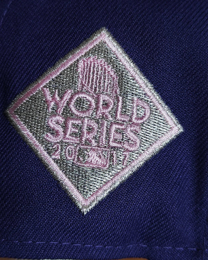 New Era Houston Astros World series 2017 morado/pink 🟣🌸-59 Fifty fitted