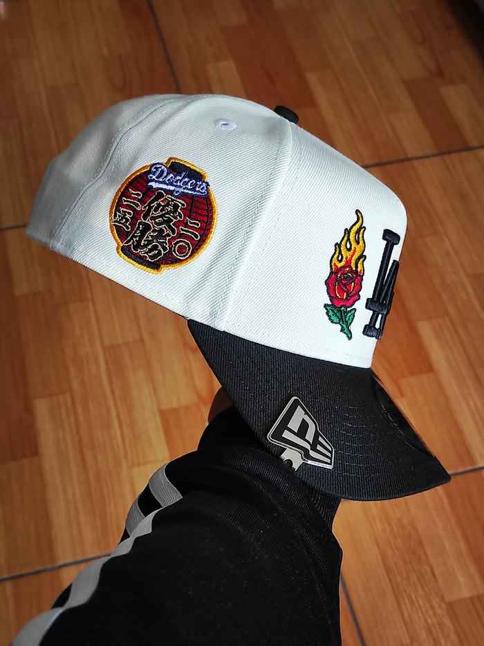 New Era Los Angeles Dodgers World Series Champions 2025 Fire Rose Black Prime Edition 9Forty A Frame Snapback