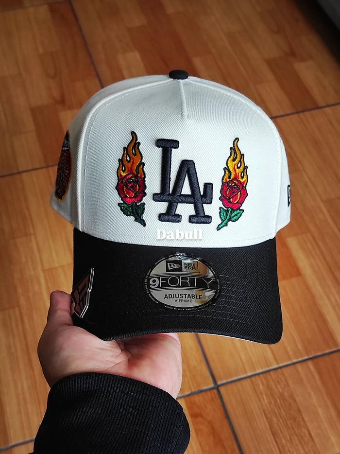 New Era Los Angeles Dodgers World Series Champions 2025 Fire Rose Black Prime Edition 9Forty A Frame Snapback