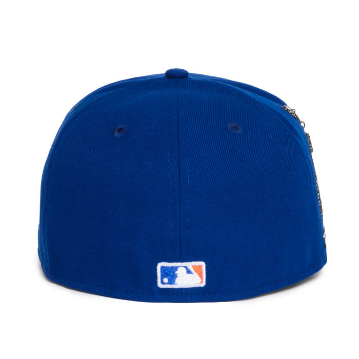 New York Mets All Royal White Outline Logo 25 Years Subway Series