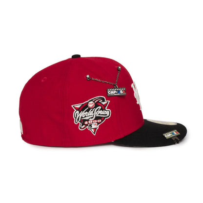 New York Yankees X Mets Red and Black 2000 World Series