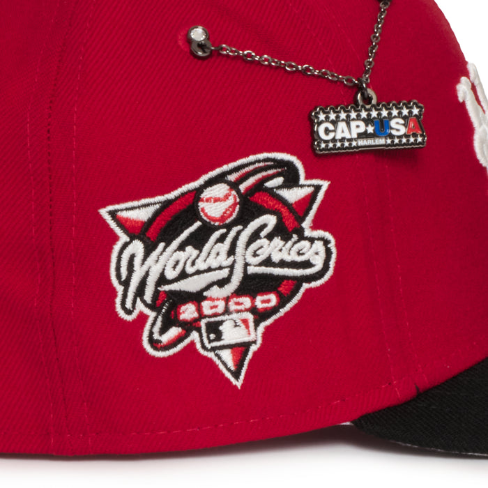New York Yankees X Mets Red and Black 2000 World Series