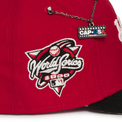 New York Yankees X Mets Red and Black 2000 World Series