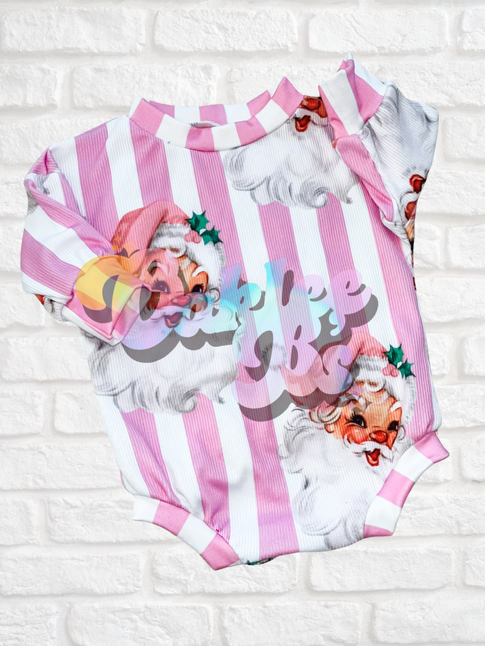 Newborn RTS sweater romper w snaps