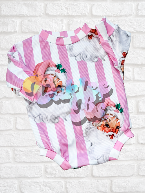 Newborn RTS sweater romper w snaps