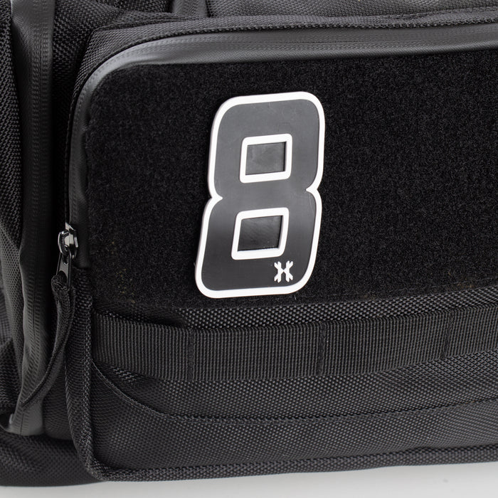 Number "8" Rubber Velcro Patch