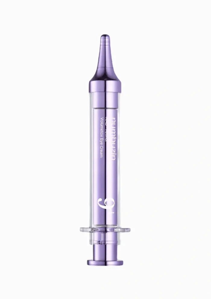 Purple skincare device on a white background