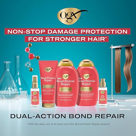 OGX Repair and Protect Bond Protein Repair Shampoo, 385 ml