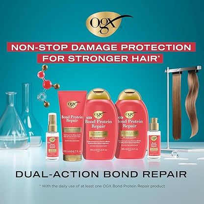 OGX Repair and Protect Bond Protein Repair Shampoo, 385 ml
