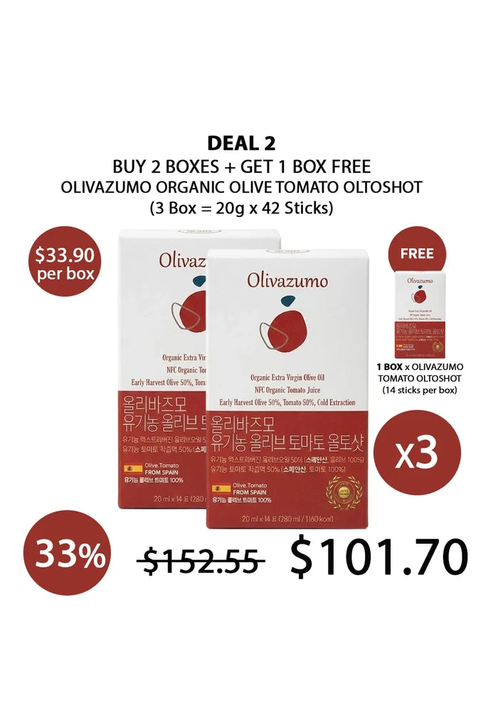 (BUY 2+1 FREE RED) OLIVAZUMO ORGANIC TOMATO OLTOSHOT