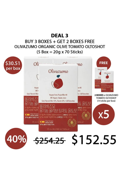 (BUY 3+2 FREE RED) OLIVAZUMO ORGANIC TOMATO OLTOSHOT