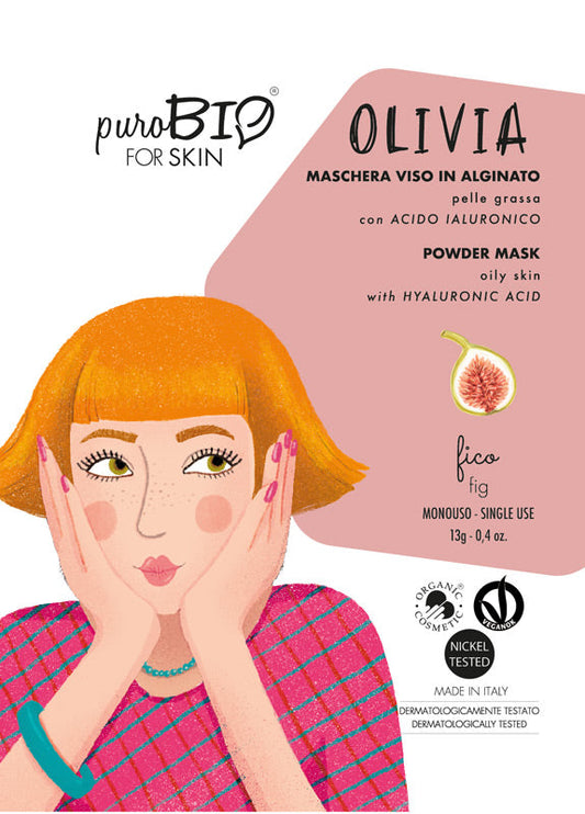 OLIVIA FACE MASK in ALGINATE - for OILY SKIN