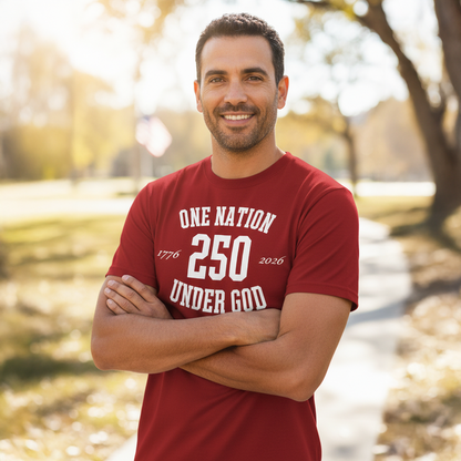 One Nation Under God 250 Short Sleeve T-Shirt