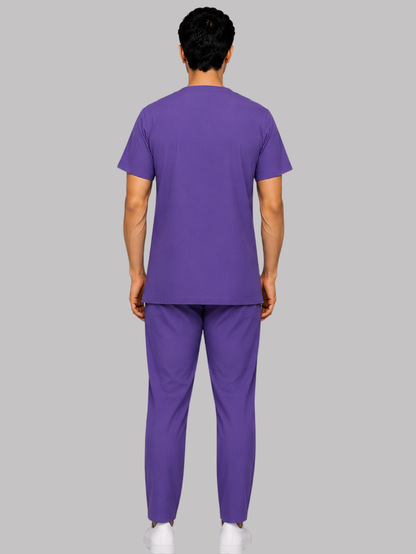 ONYX 4 POCKET V NECK MEN (PURPLE) SCRUB