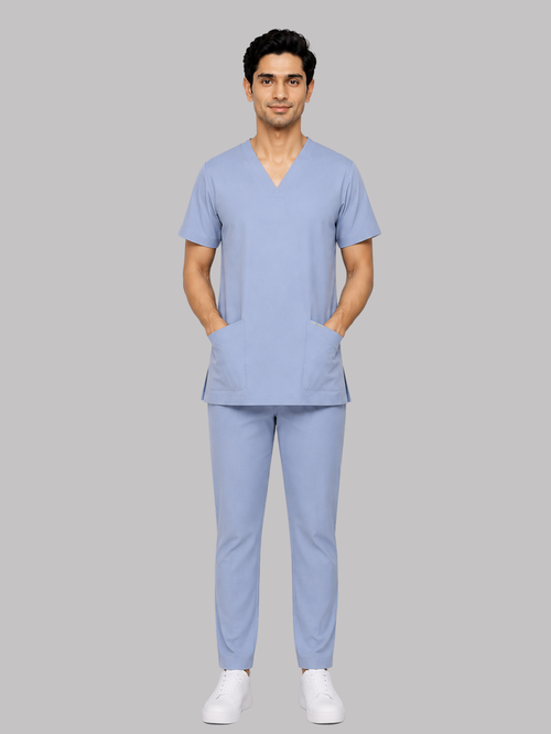 ONYX 4 POCKET V NECK MEN (SKY BLUE) SCRUB