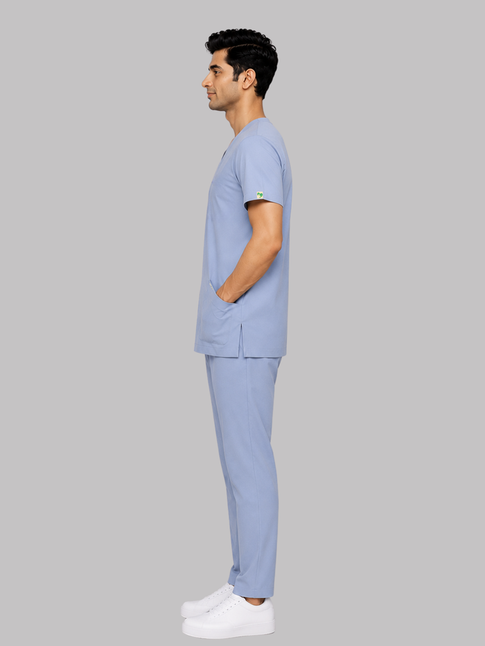 ONYX 4 POCKET V NECK MEN (SKY BLUE) SCRUB