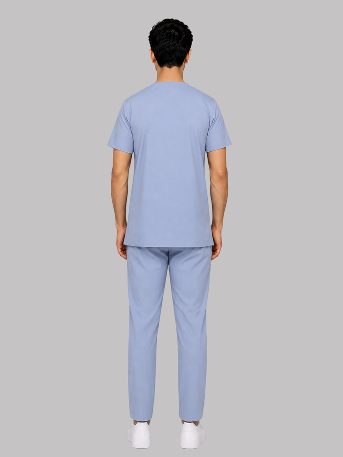 ONYX 4 POCKET V NECK MEN (SKY BLUE) SCRUB