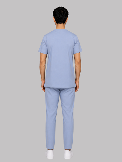 ONYX 4 POCKET V NECK MEN (SKY BLUE) SCRUB