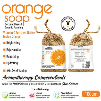 Orange Organic Foaming Soap- Brightening, Rejuvenating, Hydrating with Orange Oil - Keya Seth Aromatherapy
