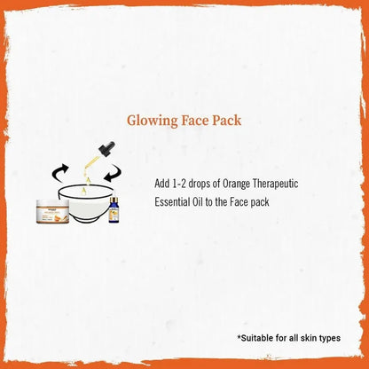 Orange Peel Powder Vitamin C Face Pack for Women & Men, Glowing Skin Exfoliation - Keya Seth Aromatherapy