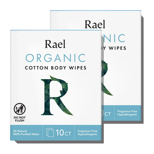 Organic Cotton Body Wipes - 2 Pack