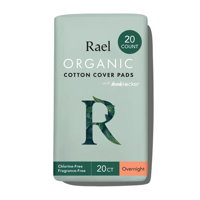 Overnight Organic Cotton Cover Pads With Wings