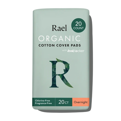 Overnight Organic Cotton Cover Pads With Wings