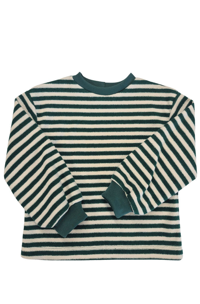 Oversize Sweater | Jungle Green Stripes Kid's Stuff [Trucs d'enfants]