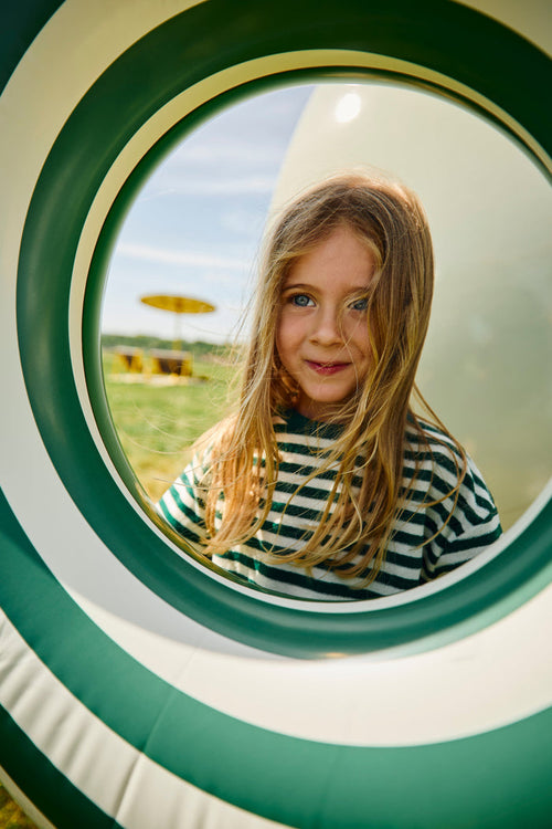 Oversize T-Shirt | Jungle Green Stripes Kid's Stuff [Trucs d'enfants]