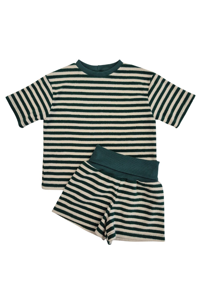 Oversize T-Shirt | Jungle Green Stripes Kid's Stuff [Trucs d'enfants]