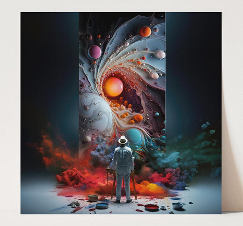 PAINT EXPLOSION  7"x7" ART PRINT