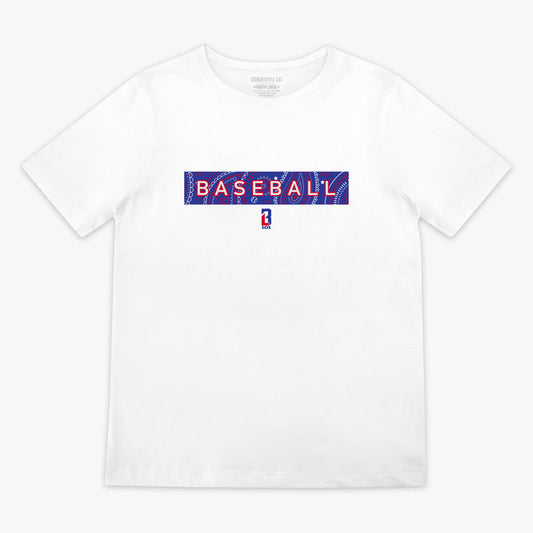 Red Paisley Freedom youth graphic tee — front view