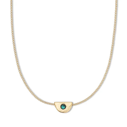 Palas May Emerald Birthstone Necklace